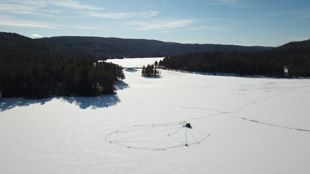 Guided Ice Fishing in the Adirondack Mountains in New York 